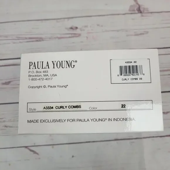 Paula Young A3334 Curly Comb Clip In Hair Piece Blonde - Picture 4 of 5